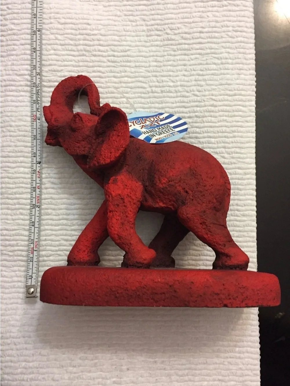 Cycladic Art Red Elephant